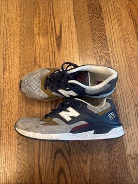 New Balance Navy, Grey & Maroon 530 Runner Sneakers